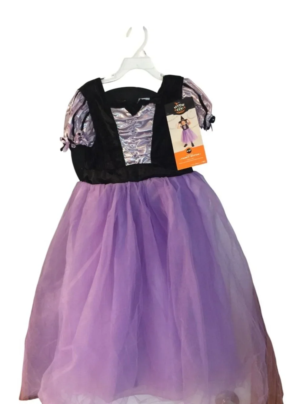 Hyde & EEK Toddler 4-5T Fancy Witch Layered Dress & Hat